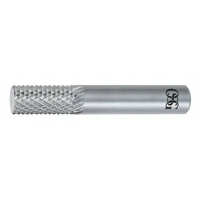 OSG Solid Router Bit: Diamond Cut, Plain End, 1/8" Cut Dia, 7/16" LOC (MPN 640-1251) - Diamond-Pattern Router Bits for Composites