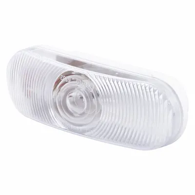 GROTE Back-Up Light: Incandescent, Backup/Reverse Light, Clear, Oval, 2 1/4 in Overall Ht - Backup/Reverse Lights
