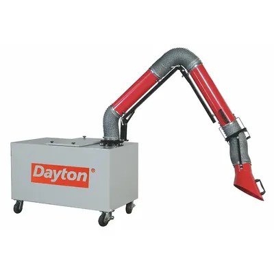 Dayton Single-Arm Mobile Welding Fume Extractor, 120V - Single-Arm Mobile Welding Fume Extractors