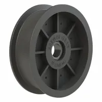 BREWER MACHINE & GEAR Flat Belt Idler Pulley: 43/64 in Bore, 3 in OD, Nylon, Ball Bearing (MPN BF3002)