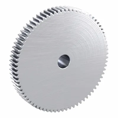 KHK GEARS Spur Gear: Module m 1, 75 Teeth, 10 mm Bore Dia, Stainless Steel, 20° Pressure Angle - Metric Spur Gears with Standard Hub