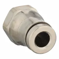 LEGRIS Push-Fit Adapter Fitting: 4 mm OD x 5 mm Pipe Size, Push-to-Connect x Metric, Brass, Silver (MPN 3601 04 19)