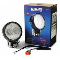 Universal LED floodlight with black housing, surface mount, and removable bracket. Features a pigtail electrical connection for straightforward installation. Suitable for work area illumination on service trucks, trailers, and off-road equipment