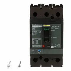 Three-pole molded case circuit breaker rated 175 A with a maximum interrupting rating of 25 kA at 240 V AC. Features instantaneous trip characteristic and ABC phase connection. Terminals are line/load lug type. Designed for use in I-Line panelboards for branch-circuit overcurrent protection in commercial and industrial power distribution systems.