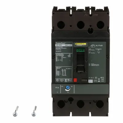 SQUARE D JGL36175 Molded Case Circuit Breaker - Square D Molded Case Circuit Breakers for I-Line Panelboards