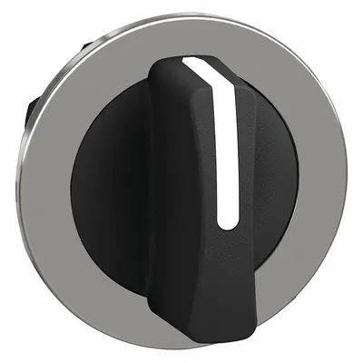 SCHNEIDER Short-Handled Selector Switch: 30 mm Panel Mount Size, 3 Positions - Selector-Switch Operators