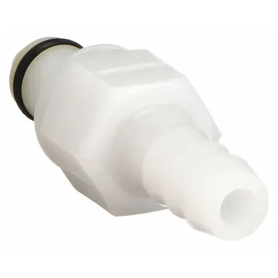 COLDER Quick Connection Insert: Insert, 1/8 in Pipe Size, Barbed x Barbed, Acetal - Acetal Quick-Disconnect Tube Fittings