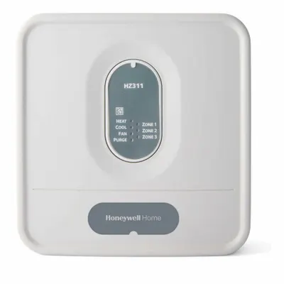 HONEYWELL HOME HZ311 Zone Panel, 3 Zones, 1 Cool/1 Heat, 24V AC, Gray - Zoning Controls