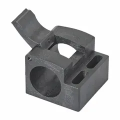 Mounting clamp for cylindrical position sensors with an 18 mm diameter. Constructed from polycarbonate. No bracket hole. Used to secure sensors in industrial automation and machinery applications.