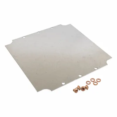 HAMMOND Inner Panel: Back Panel Panel, 9.37 in Overall Ht, 9.13 in Overall Wd, Steel - Interior Mounting Panels