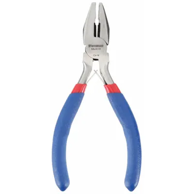WESTWARD Linemans Plier: Flat, 4 1/2 in Overall Lg, 3/4 in Jaw Lg, 1/4 in Jaw Wd - Standard Lineman's Pliers