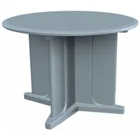 CORTECH Table: 29 in Overall Ht, 42 in Overall Dia, No Game Top, Ballast Accepted, Blue Gray (MPN 66749BG)