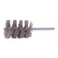 WEILER Tube Brush: Double Stem, Nylon, 1 1/2 in Dia, 0.035 in Fill Dia, 1/4 in Stem Dia (MPN 91054)