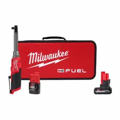 Cordless ratchet kit with brushless motor and ball detent anvil. Delivers 35 ft-lb maximum fastening torque at 450 RPM no-load speed. Suitable for fastening and loosening bolts and nuts in automotive repair, equipment maintenance, and industrial assembly where manual ratchets are inefficient.