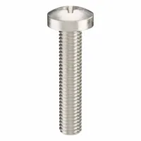 Machine Screw: M8x1.25 Thread Size, 40 mm Lg, 18-8, Stainless Steel, Plain, Pan, Phillips, 10 PK (MPN ZSCRW-313)