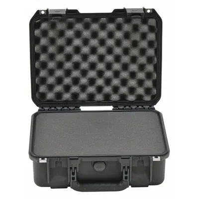 SKB Protective Case: 10 1/2 in x 15 in x 6 in Inside, Pick and Pluck, Black - Suitcase-Style Cases