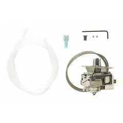 OEM replacement thermostat for refrigerators and freezers. Regulates internal temperature to maintain proper cooling conditions. Suitable for use in Whirlpool refrigeration units.