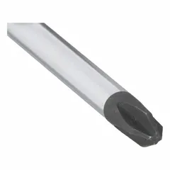 This #2 Phillips screwdriver features a long shaft for reaching screws in confined spaces or deep-access applications. It is not ESD safe and not tether capable, making it suitable for general assembly, maintenance, and repair tasks.