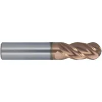 CLEVELAND Ball End Mill: Carbide, T-Max Coated, 7 Flute, 5/8" Mill Dia, 1-1/4" LOC, 3-1/2" OAL (MPN C70916)