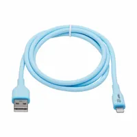EATON TRIPP LITE Usb Cable: Type A End 1, Lightning End 2, Blue, 6 ft Lg, 2.0 USB Specification (MPN M100AB-006-S-LB)