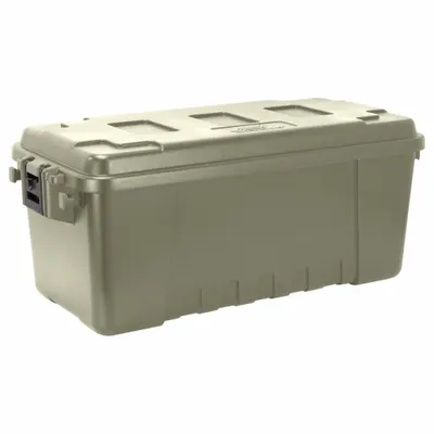 PLANO MOLDING Storage Trunk: 17 gal, 30 in x 14 1/4 in x 12 3/4 in, Green, Plastic - Storage Trunks