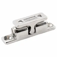 Grab catch with pull opening action for securing cabinet doors, access panels, and enclosures. Constructed of stainless steel. Measures 1/2 in height and 5/16 in width