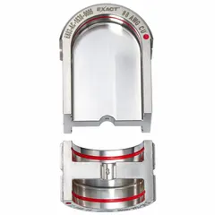 Replacement U style crimping die set for use with the M18 FORCE LOGIC 2779-22 tool. Accommodates 8 AWG wire. Includes upper and lower dies in red. Suitable for electrical wire and cable crimping applications.