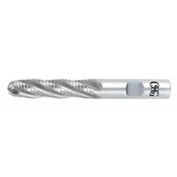 OSG Roughing End Mill: Cobalt, 6 Flute, 1-1/2" Mill Dia, 4" LOC, 6-1/2" OAL (MPN 4413700)