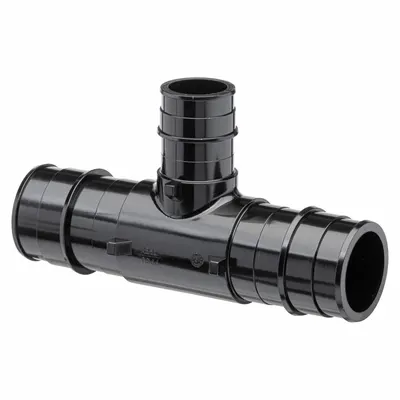 ZURN QEPT775X Expansion Polymer Barbed Tube Tee Fitting - Expansion Polymer Barbed Tube Fittings