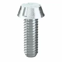 Tamper Resistant Screw: #8-32 Thread Size, 1/2 in Lg, Steel, Zinc-Plated, Round, Tri-Groove, 100 PK (MPN #0130)
