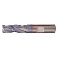 CLEVELAND Corner Radius End Mill: Carbide, TiAlN Coated, 3 Flute, 13/32" Mill Dia, 9/16" LOC (MPN C80383)