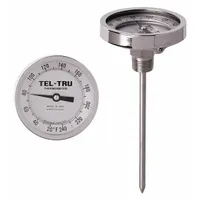 TEL-TRU Dial Thermometer: -40°F to 160°F /-40°C to 70°C, +/- 1% Accuracy, 12 in Stem Lg (MPN GT300R-1202)