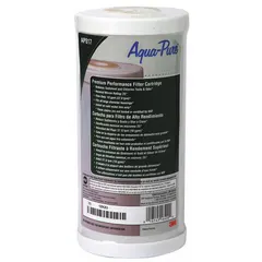 Solid water filter cartridge with 25 micron rating and 10 gpm flow rate. Uses Granular Activated Carbon/Polypropylene media for sediment and taste/odor reduction. Suitable for pre-filtration or point-of-use in commercial and residential systems.