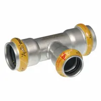 APOLLO Crimp Tee Fitting: 1 1/2 in Pipe x 1/2 in Pipe x 1 1/2 in CTS Size, HNBR, SmartPress (MPN 123456870)