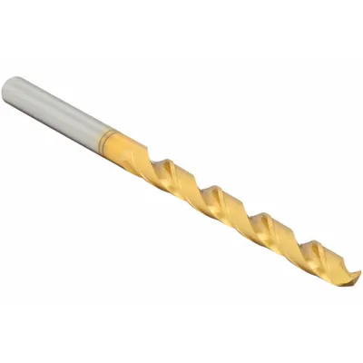 OSG #21 TiN-Coated Cobalt Jobber-Length Drill Bit, 130° R-Thinning Point - General Purpose Cobalt Jobber-Length Drill Bits