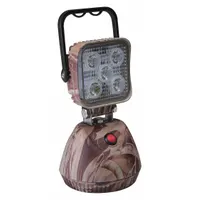 This ECCO floodlight uses LED technology and a magnetic mount for temporary placement on vehicle surfaces. It connects via USB charger and is suitable for tasks requiring portable, hands-free illumination, such as roadside repairs or emergency response