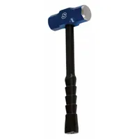 Standard Sledge Hammer: Steel, Fiberglass Handle, 6 lb Head Wt, 2 1/4 in Dia, 16 in Overall Lg (MPN 6884840)