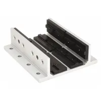 Linear Bearing: 40 Series, 160 mm L x 143.4 mm W x 50.1 mm H, Silver, Double Flanged, Std, Anodized (MPN 40-6524)