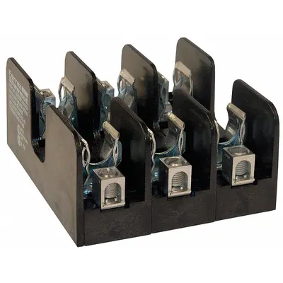 MERSEN Fuse Block: Open Block Design, 3 Pole, 250 V AC, Box Lug - Fuse Blocks for UL Class RK1 & RK5 Fuses