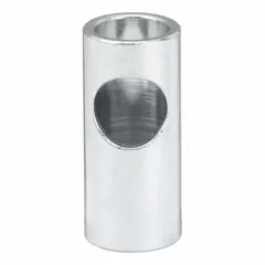 This reducing bushing adapts a smaller pipe or fitting to a larger connection. With an outside diameter of 1/2 in and overall length of 1 1/8 in, it is used in plumbing, pneumatic, and hydraulic systems to join components of different diameters.