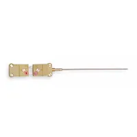 TEMPCO Thermocouple Probe: 32°F to 2,300°F /0°C to 1,260°C, Type K, Rounded Tip, 24 in Probe Lg (MPN MTA01189)