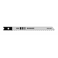 This jigsaw blade is designed for cutting metal in fabrication, maintenance, and metalworking applications. It features a 4-inch blade length made from carbon steel and high carbon steel with a U shank. Sold in a pack of 5 pieces.