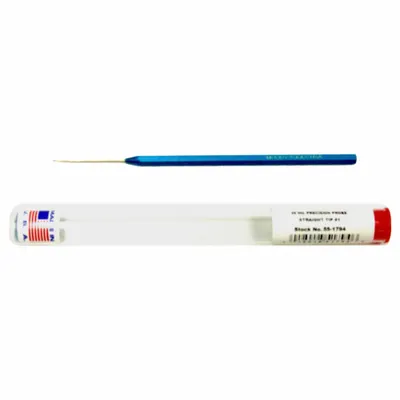 MOODY TOOL Precision Probe: Stainless Steel, Straight, Straight Tip - Precision Picks