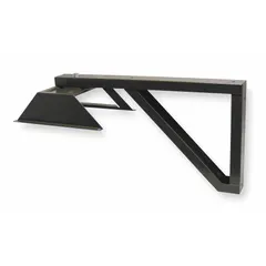 Surface-mount bracket designed for 3 to 10 kW MUH unit heaters. Includes mounting hardware. Outside dimensions: 20-1/2 in x 9-15/16 in. Color: Statuary Bronze. Suitable for industrial or commercial heating installations.