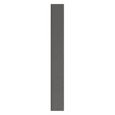ASI GLOBAL PARTITIONS Partition Column: Plastic Polymer, Pebble, Black, 82 in Ht, 10 in Wd - Pilasters for Bathroom Partitions