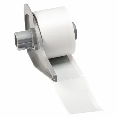 BRADY Pre-Cut Label Stock Roll: 1 1/4 in x 2 3/4 in, 2 3/4 in x 1 1/4 in, Polyester - Brady Precut Label Rolls