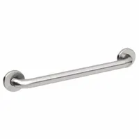 WINGITS Wall Grab Bar: Straight, 18 in Lg, 1 1/4 in Dia, Stainless Steel, Satin, 800 lb Wt Capacity (MPN WGB5SS18)