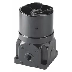 This 1-way powered horn speaker from FEDERAL SIGNAL measures 8 1/4 inches in height and 5 1/4 inches in width. It is designed for outdoor use, suitable for broadcasting voice or tone alerts in environments such as industrial facilities, parking lots, and public address systems.
