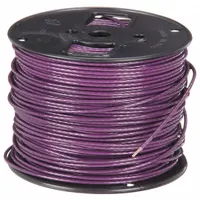 SOUTHWIRE Hookup Wire: 18 AWG Conductor Size, Purple, 500 ft Overall Lg, 600 V Volt (MPN 411010513)