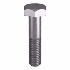 Grade B8 heavy hex bolt made from stainless steel, meeting ASTM A193 material standards. Thread size 1/2"-13, length 2-1/4 in, plain finish. Complies with ASME B18.2.1 dimensional standards. Sold in a pack of 10 without nut. Used in high-temperature and high-pressure applications such as flanged connections, pressure vessels, and valve assemblies.